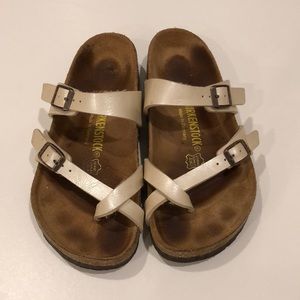 Birkenstocks Mayari white/pearl color Size 37